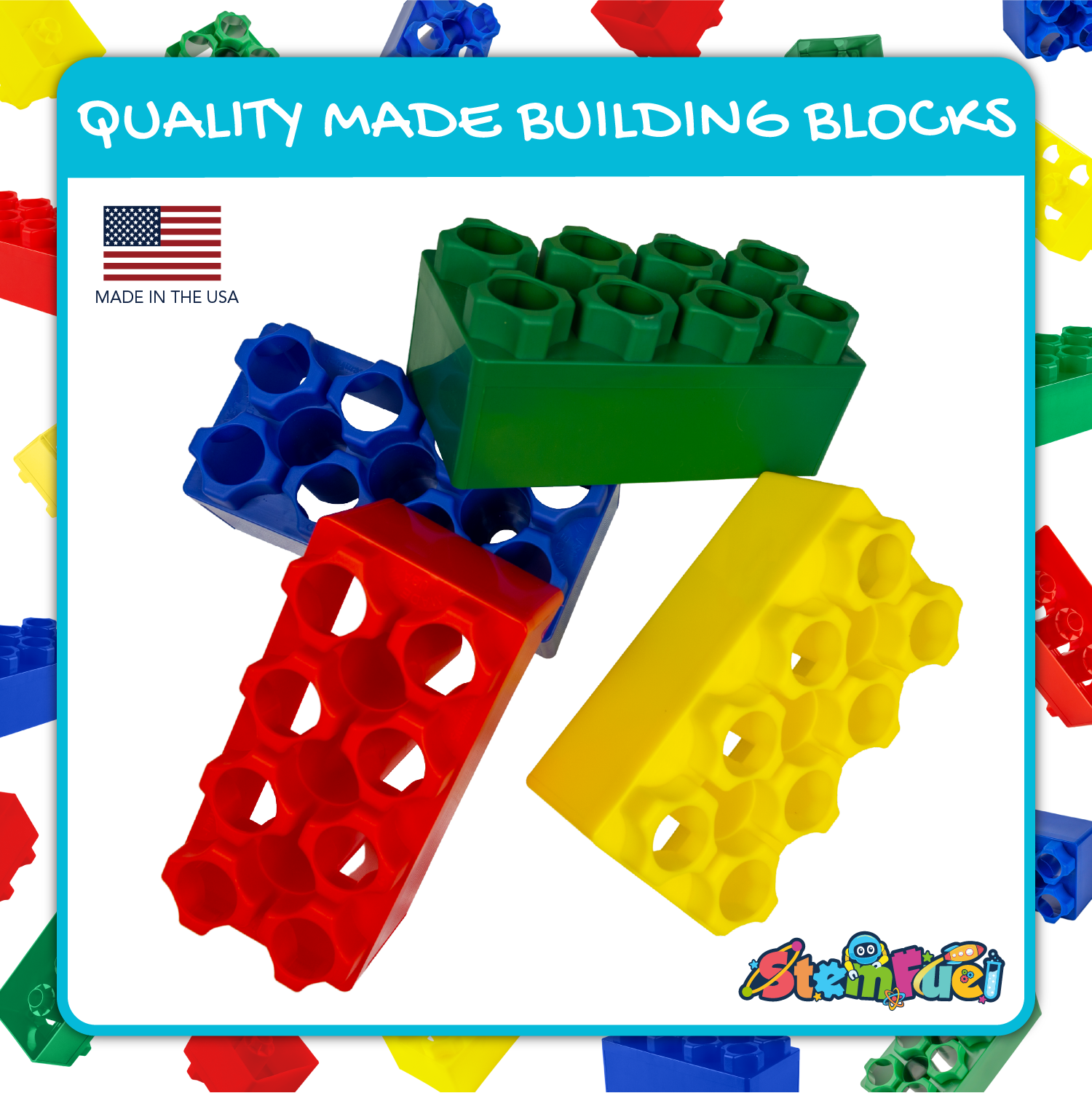 売り出し値下げ 特別価格BiggoBlocks 48 pc Jumbo Blocks Set Made in The USA 40 La  ゲーム、トランプ